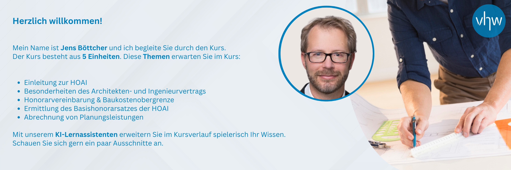 Aufbau des Kurses HOAI