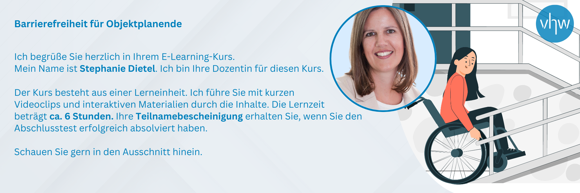 Willkommen im Kurs "Der gestörte Bauablauf".