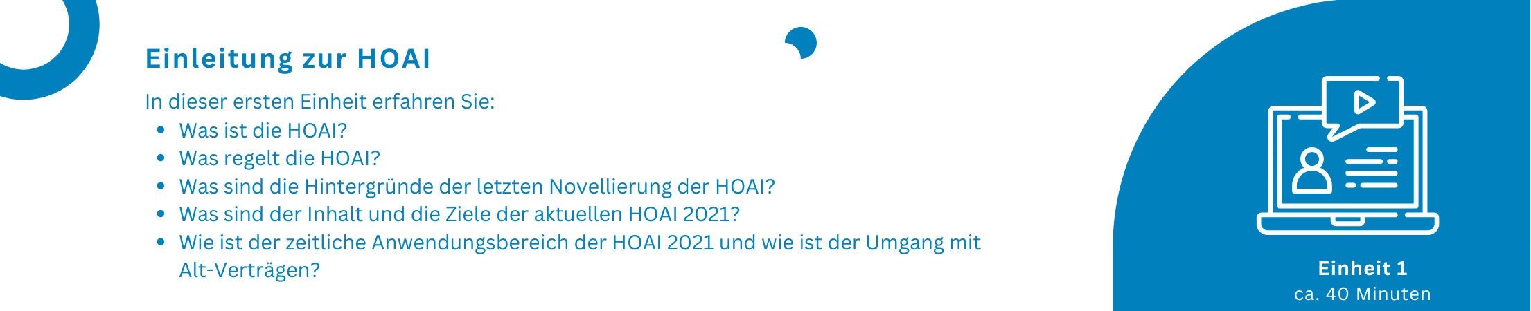 Informationen zur Einheit 1