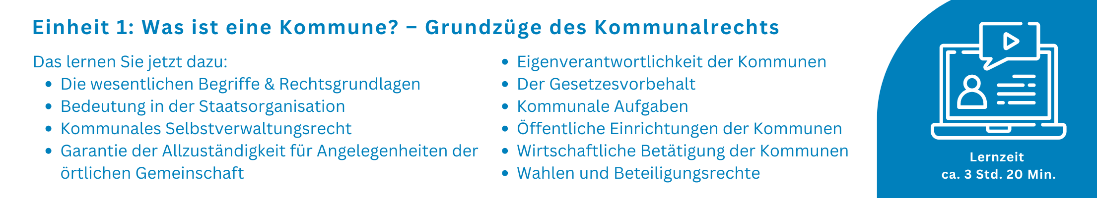 Inhalte Einheit 1
