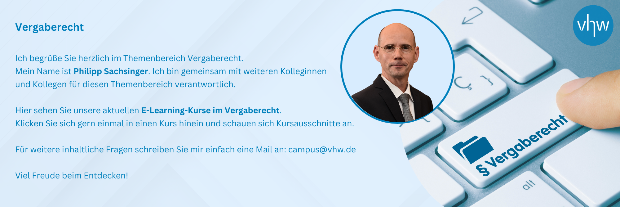 Willkommen im Themenbereich Vergaberecht